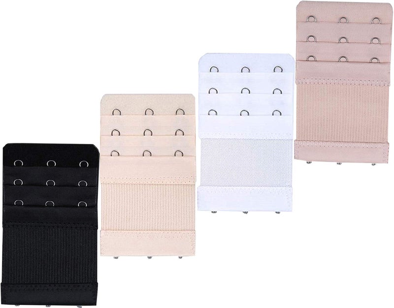KTOBTEL Bra Extender 2 Hooks 3 Hooks 3 Rows Elastic Bra Band Hook Strap Extensions - Image 3